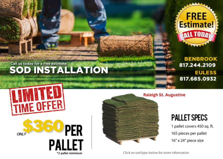 Raleigh St. Augustine Grass Pallets - Premier Nursery - Plant Nursery